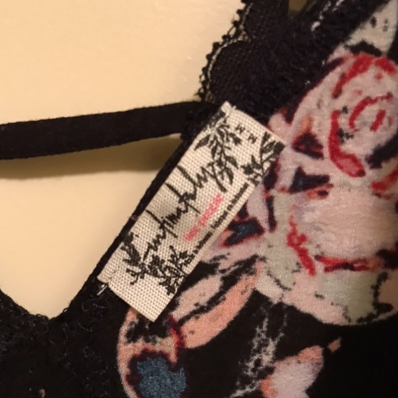 Free People Floral print black camisole - Picture 6 of 6